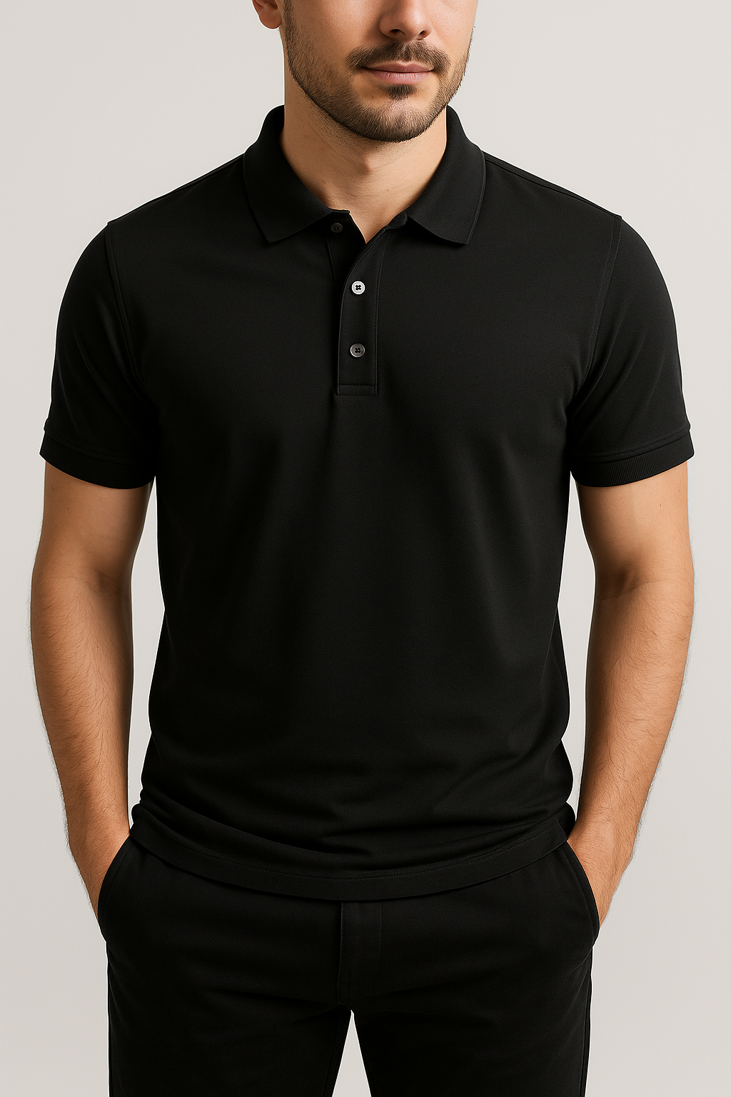 Plain Polo Tees For Mens
