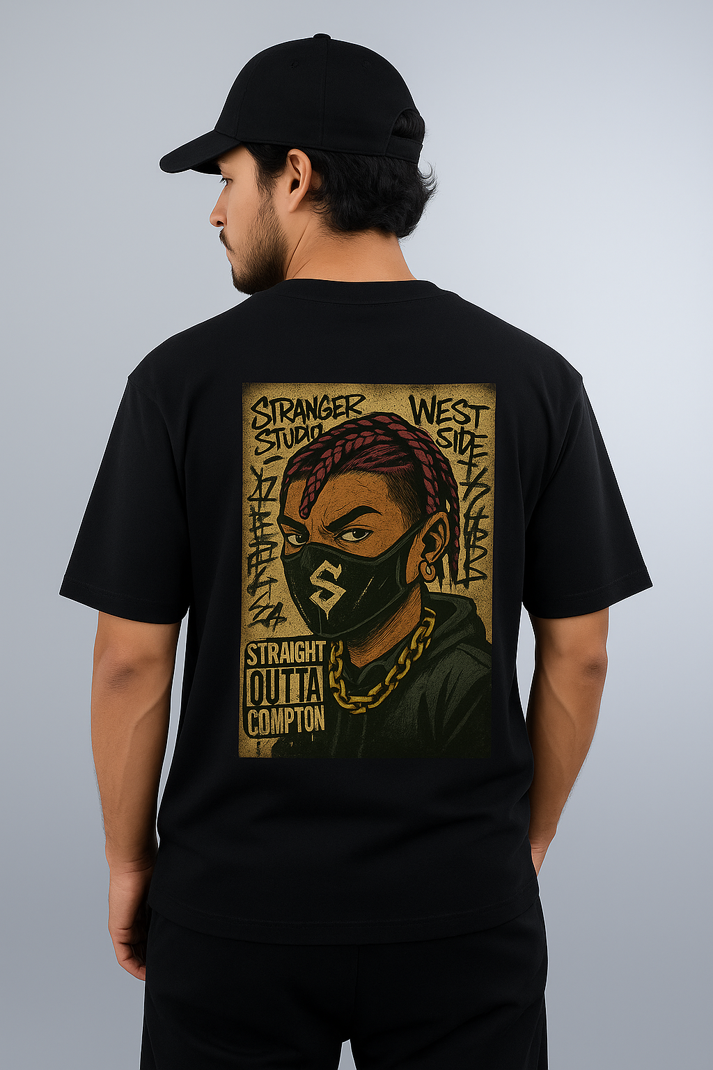 Straight Outta Compton" Urban Streetwear Graphic Tee