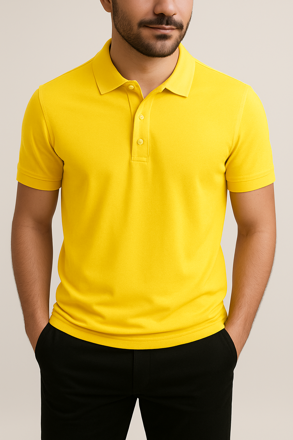 Plain Polo Tees For Mens