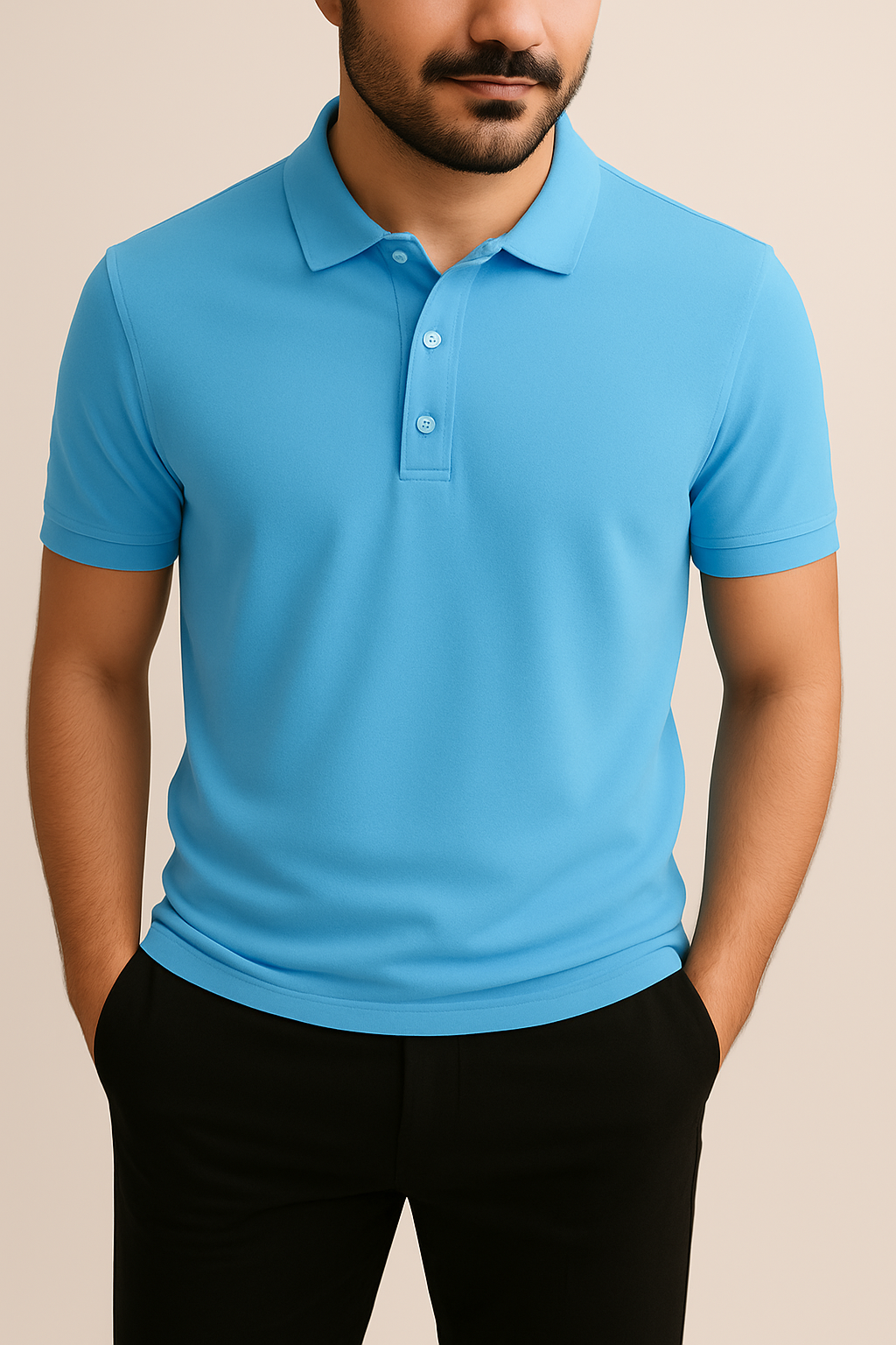 Plain Polo Tees For Mens