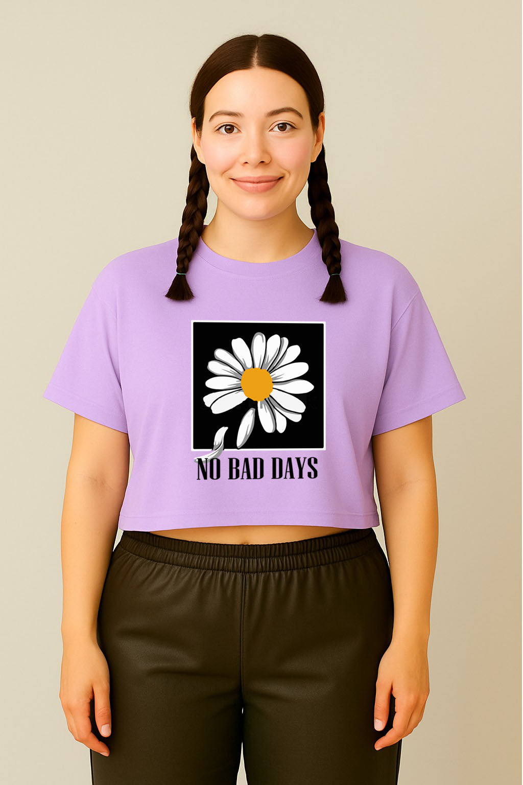 No Bad Days Daisy Crop Tee
