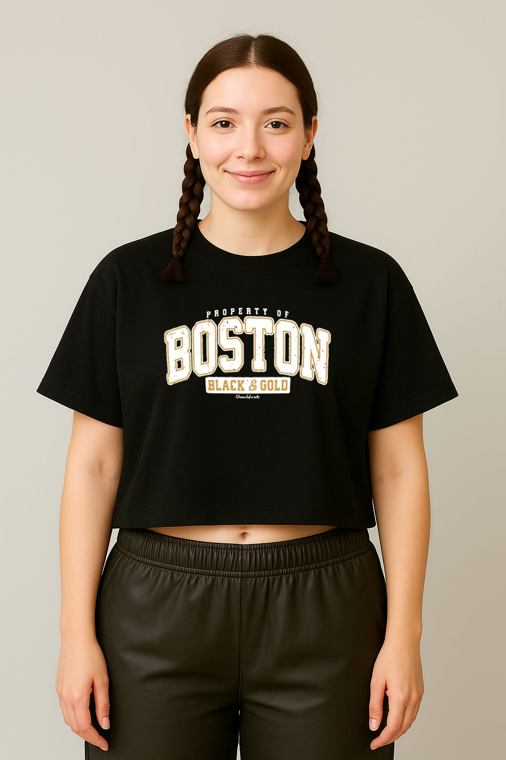 Boston Varsity Crop Tee