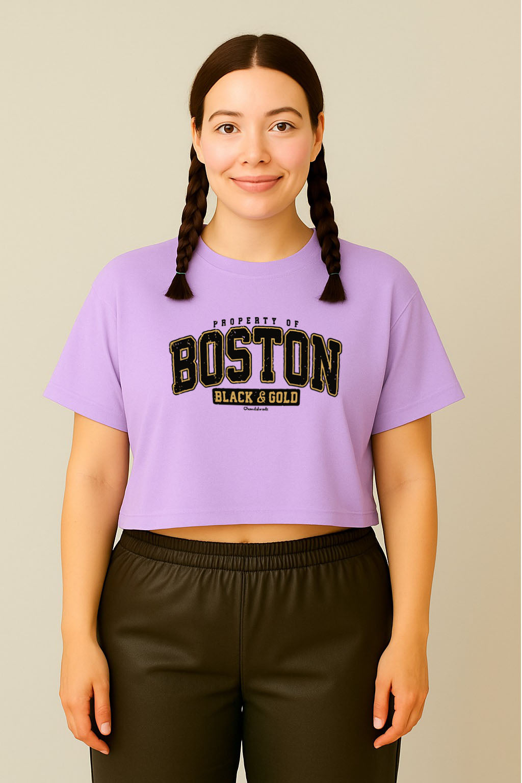 Boston Varsity Crop Tee