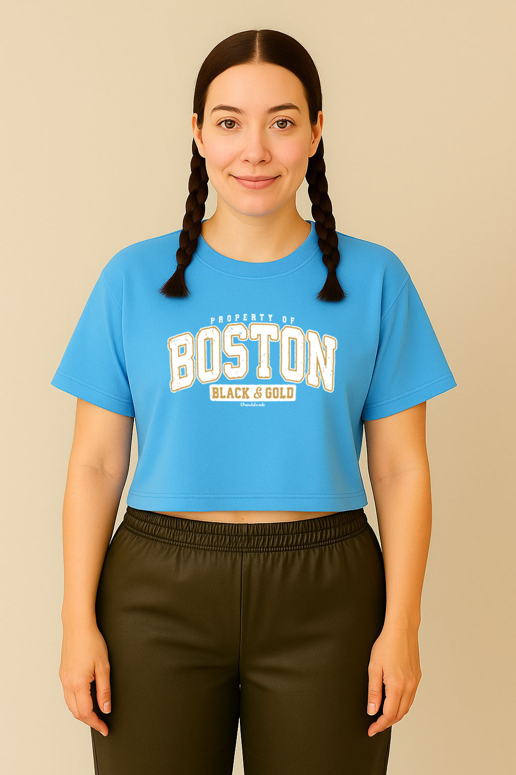 Boston Varsity Crop Tee