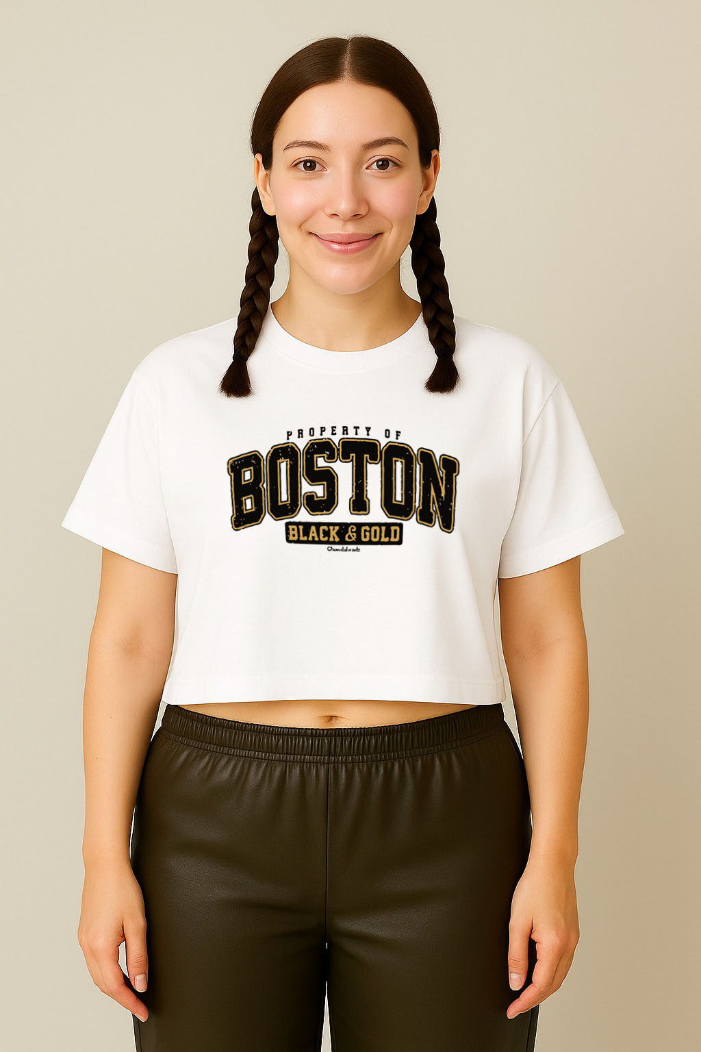 Boston Varsity Crop Tee