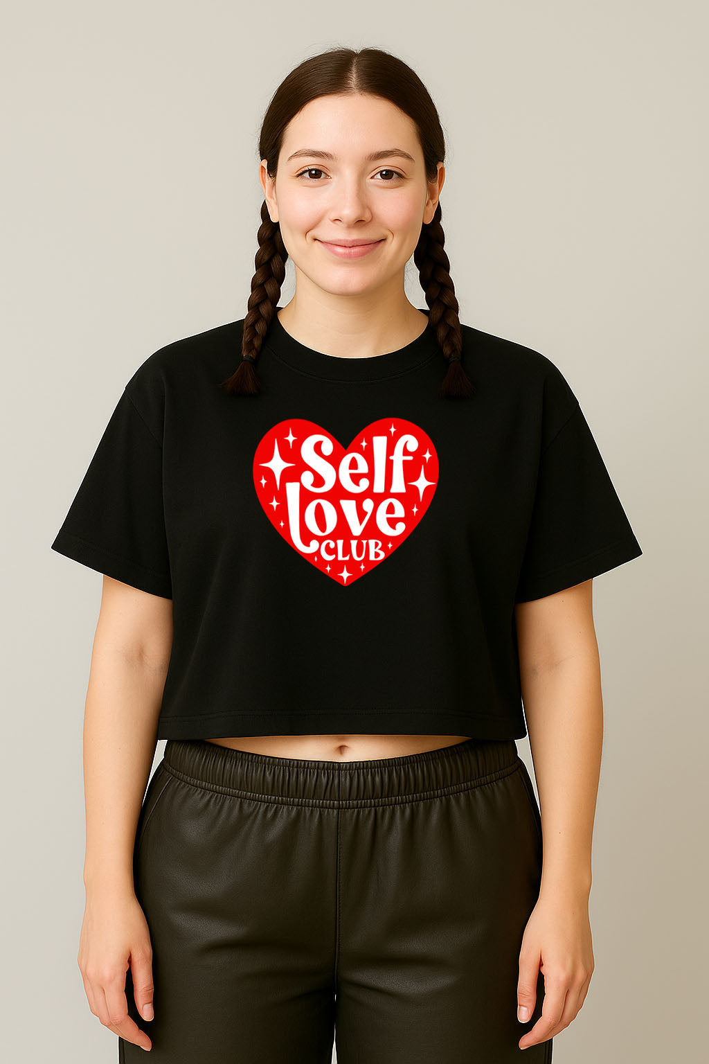 Self Love Club Crop Tee