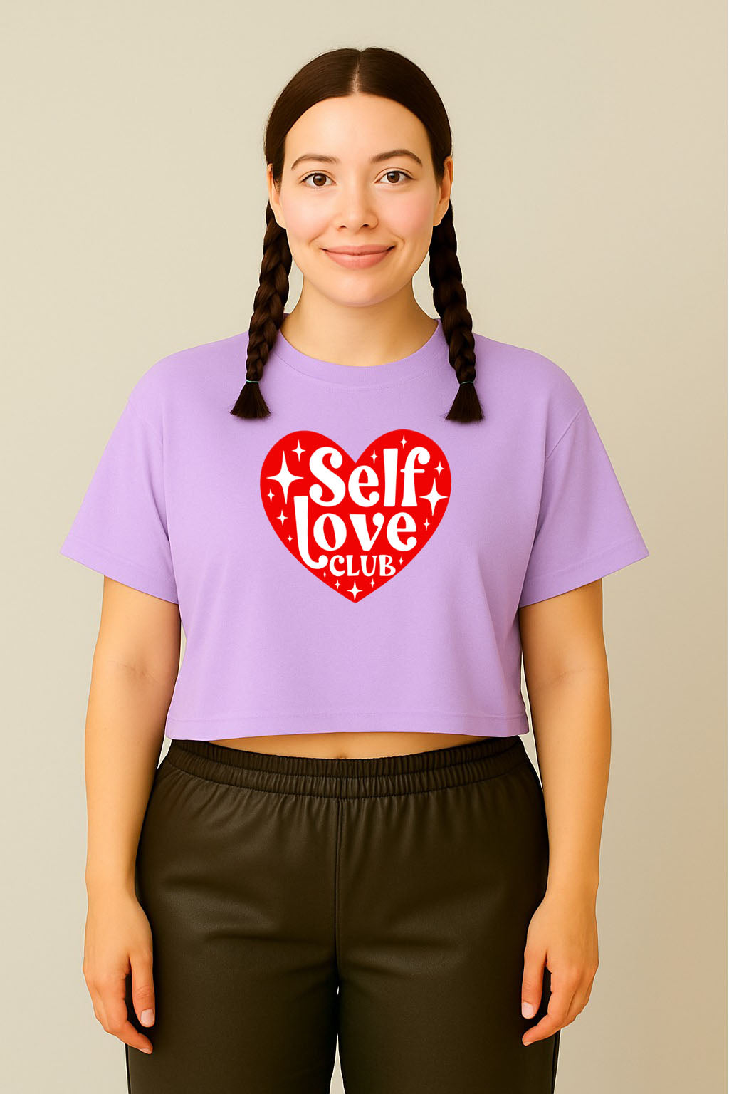 Self Love Club Crop Tee