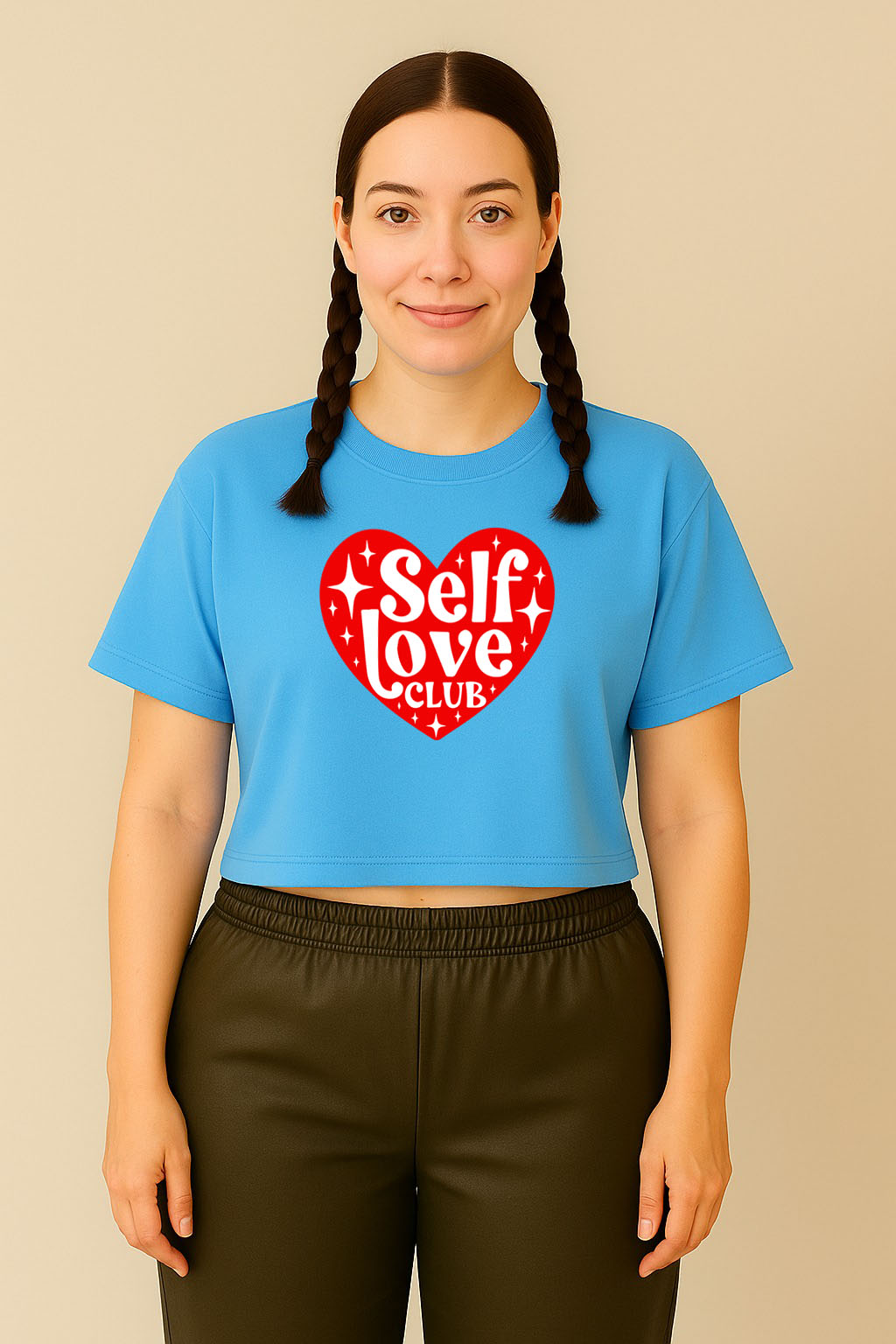 Self Love Club Crop Tee