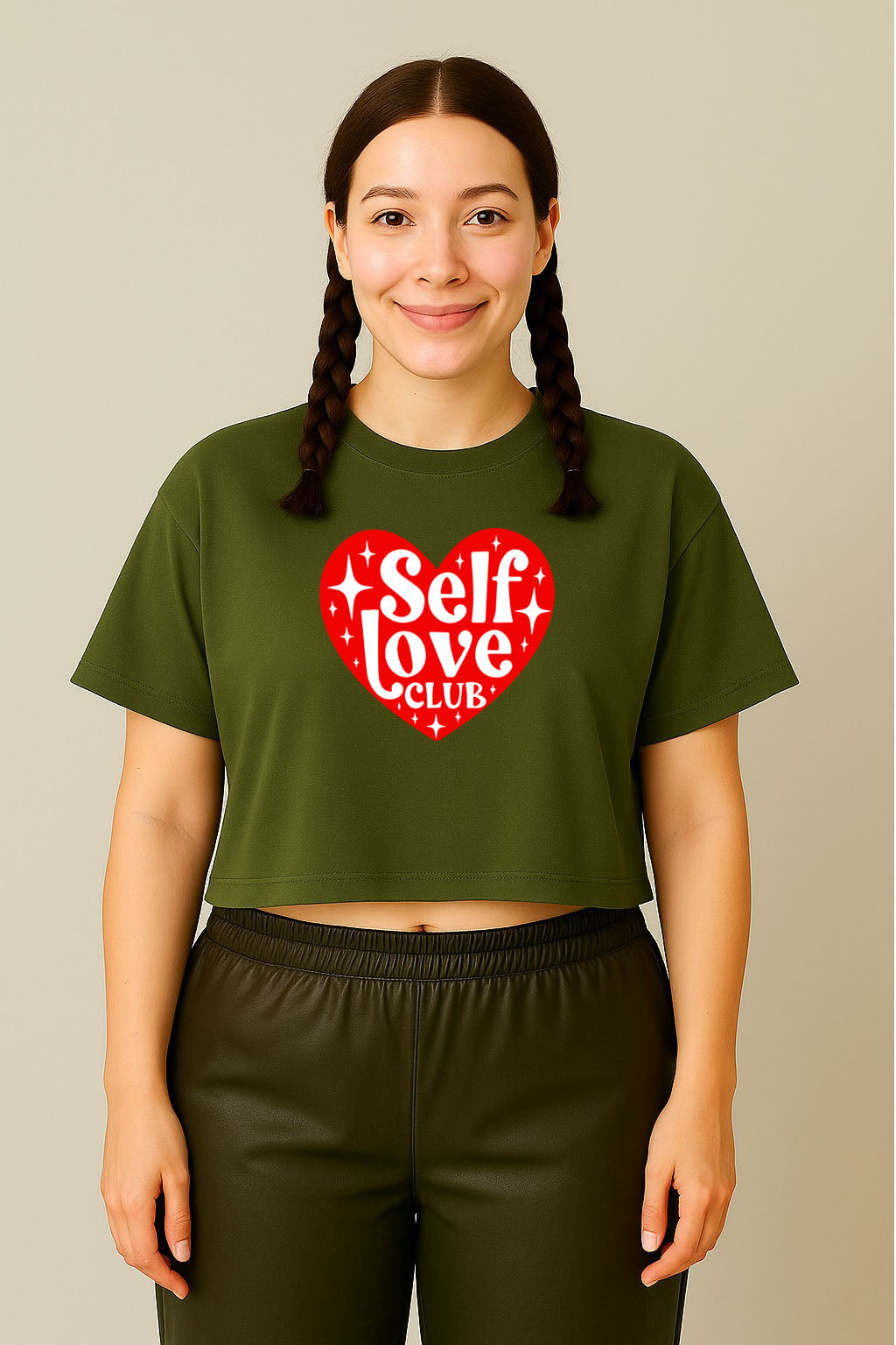 Self Love Club Crop Tee