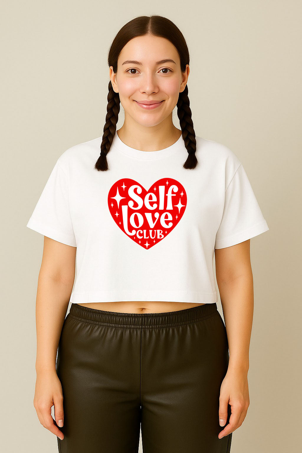 Self Love Club Crop Tee