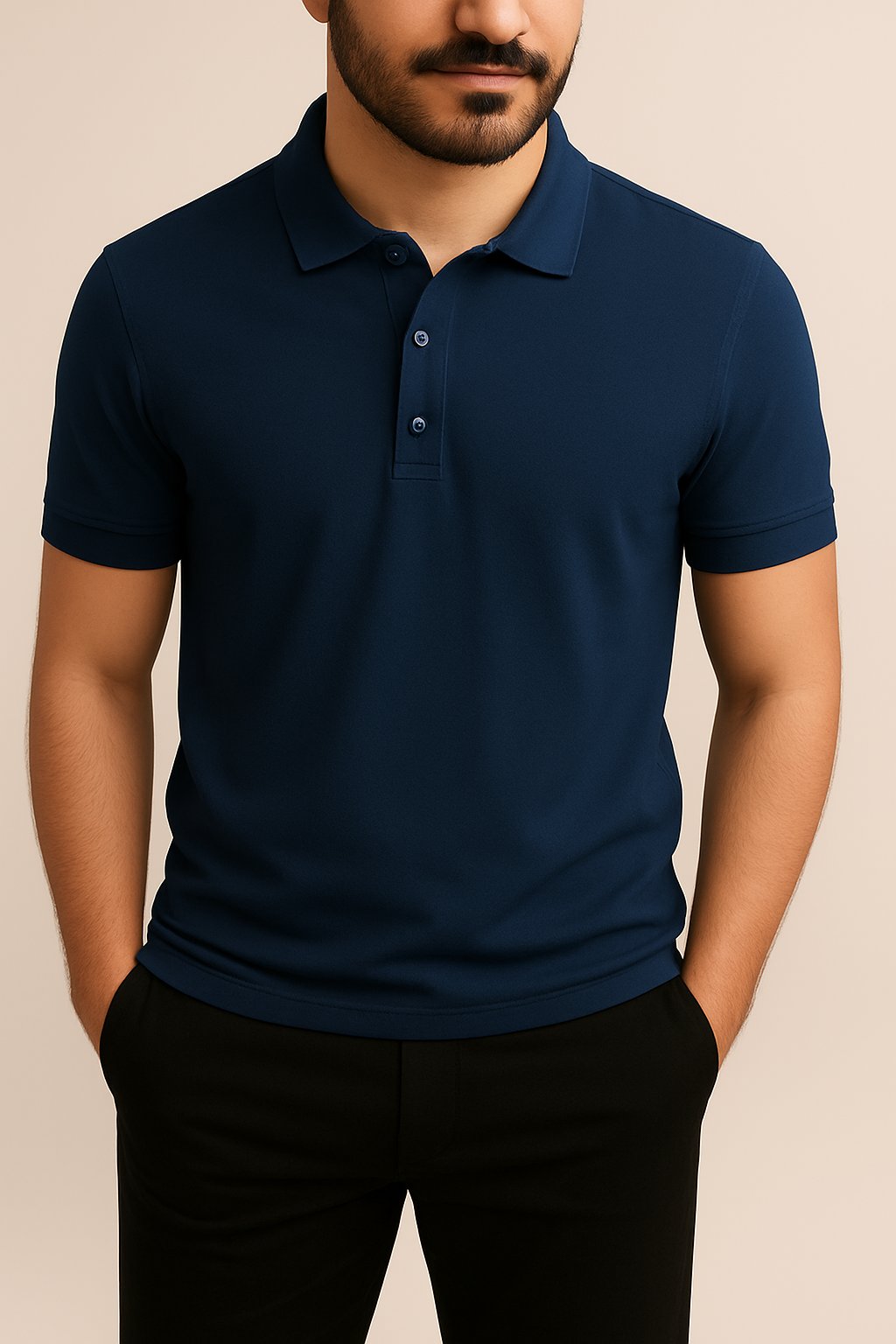 Plain Polo Tees For Mens