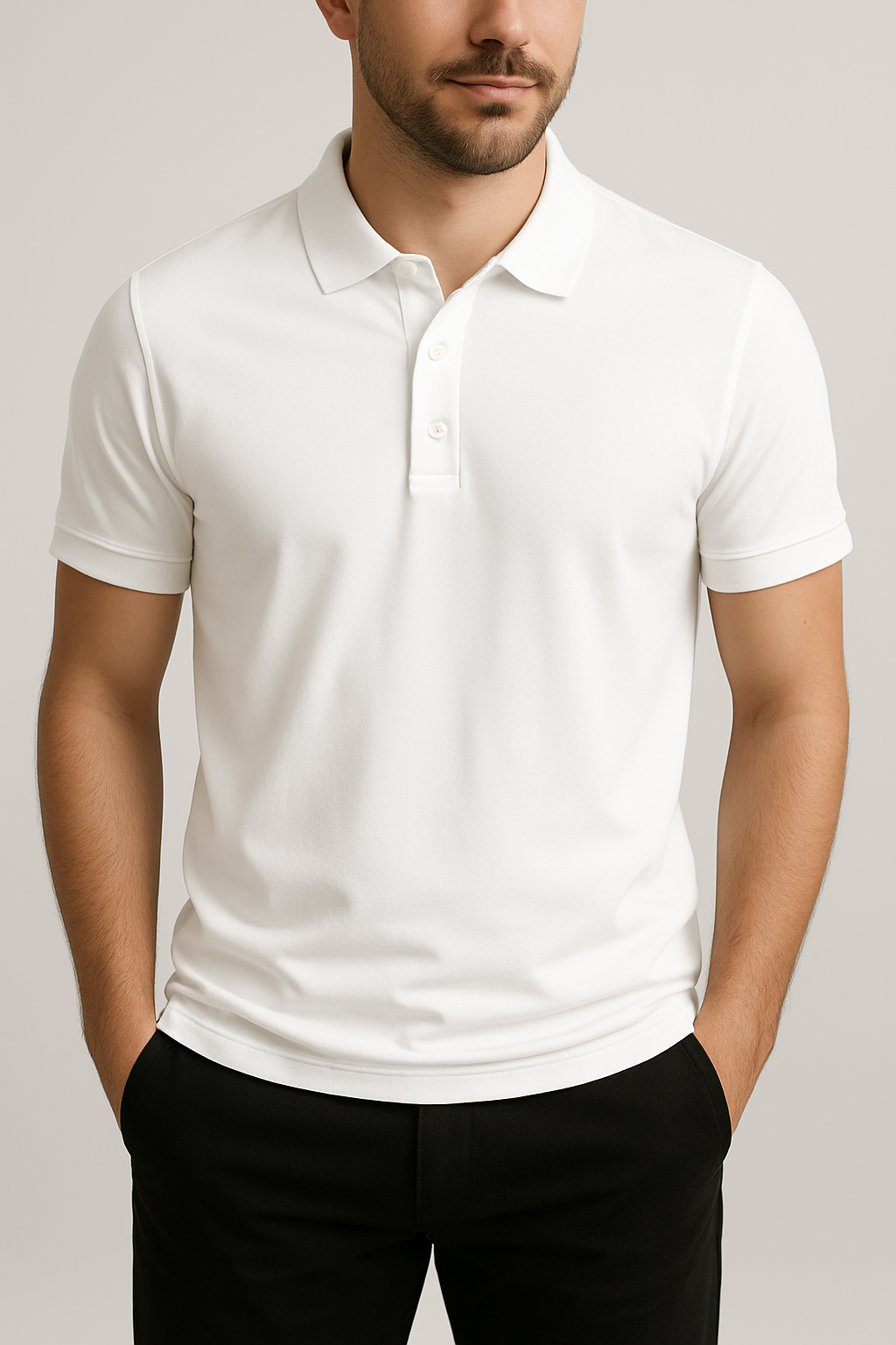 Plain Polo Tees For Mens