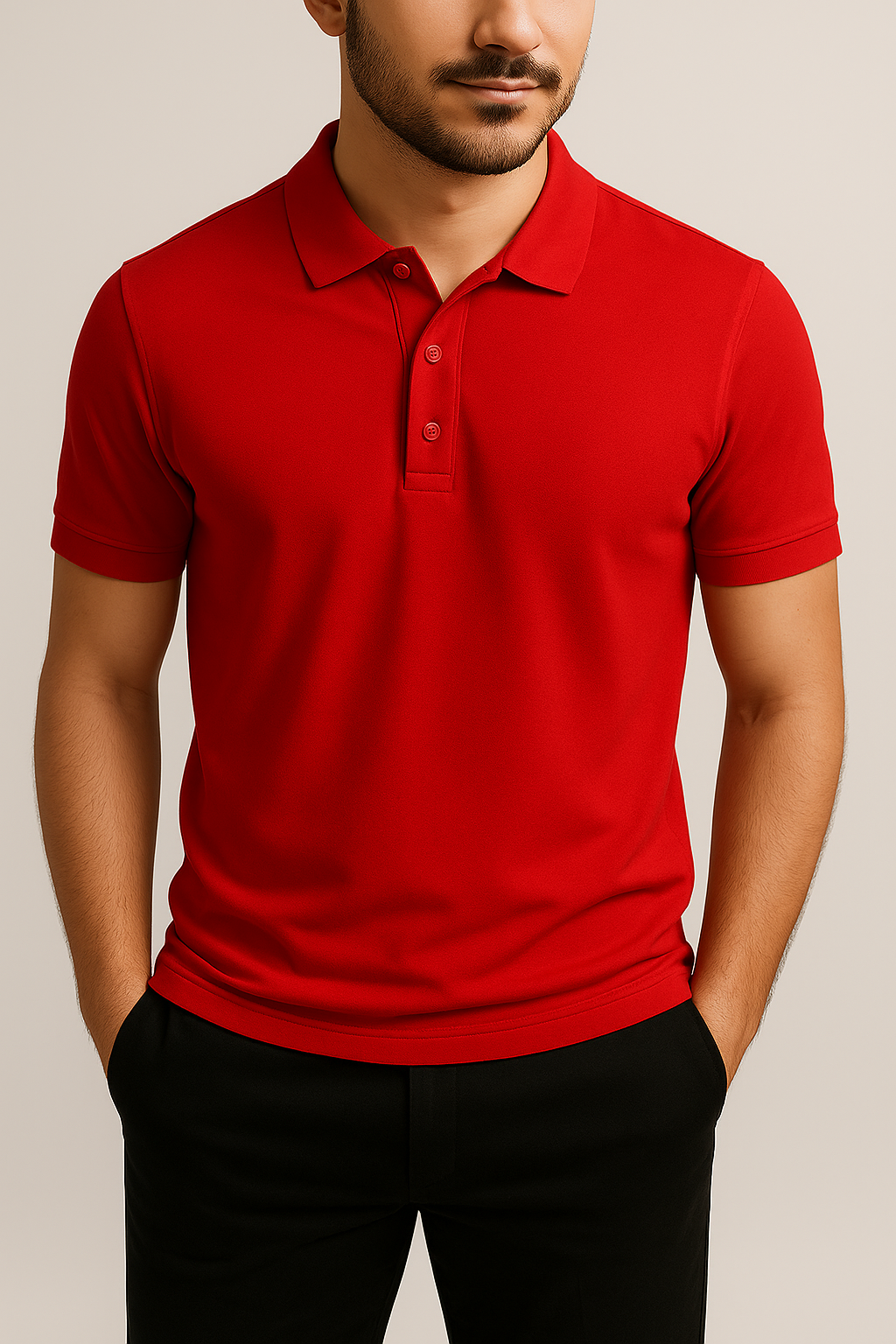 Plain Polo Tees For Mens