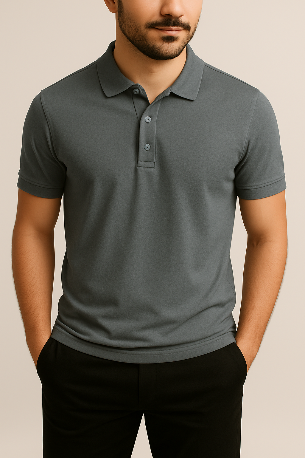 Plain Polo Tees For Mens