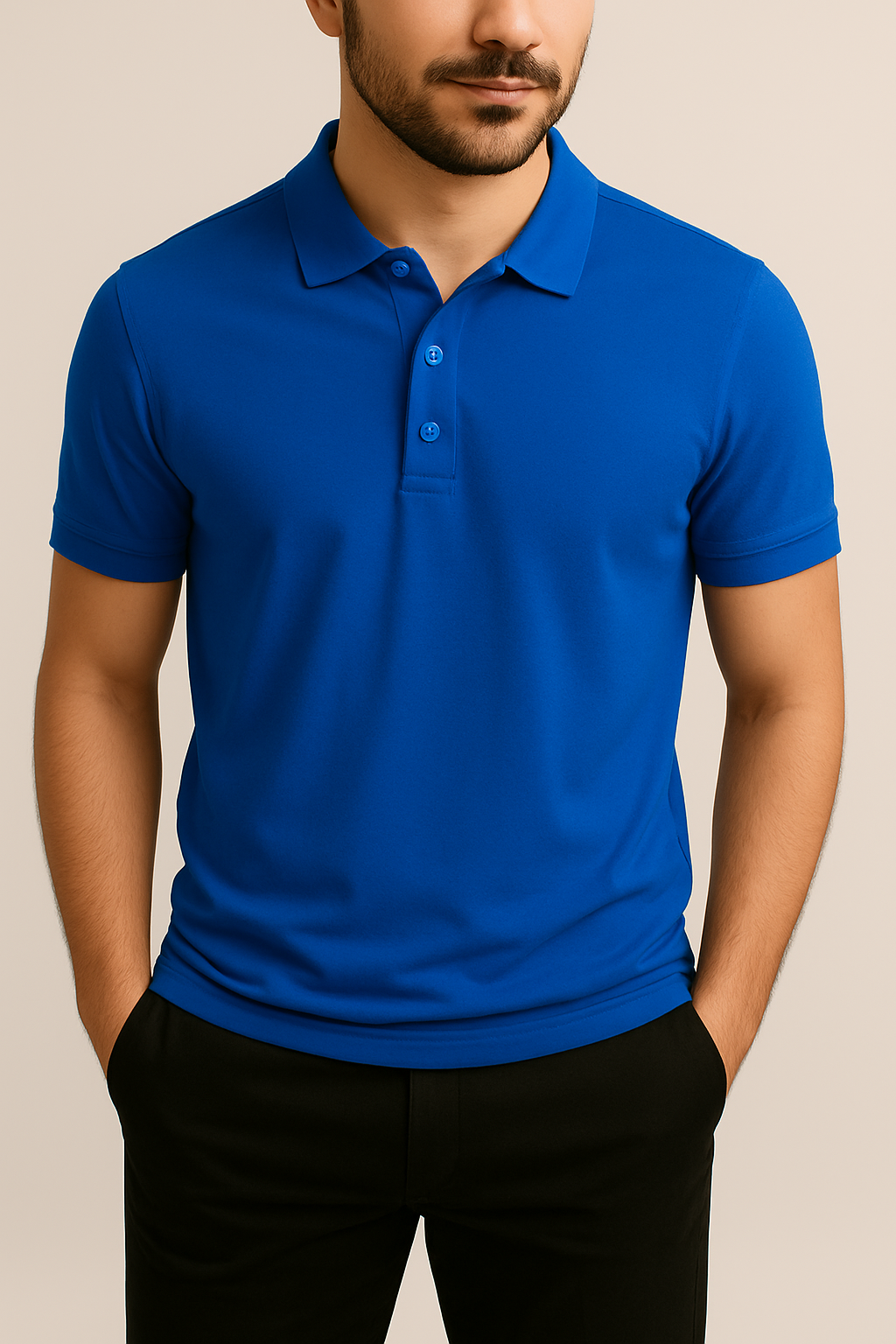 Plain Polo Tees For Mens