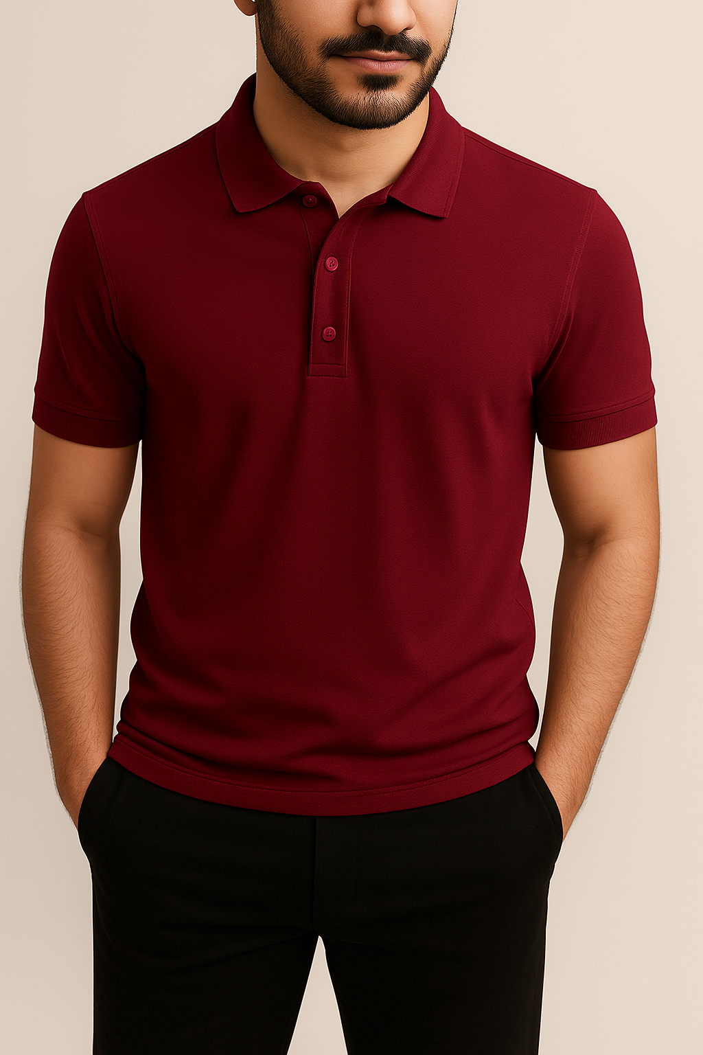 Plain Polo Tees For Mens