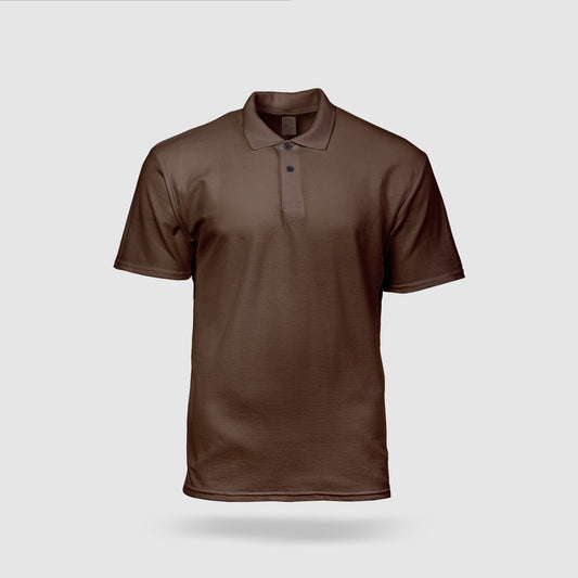 Dark Brown Polo Tee