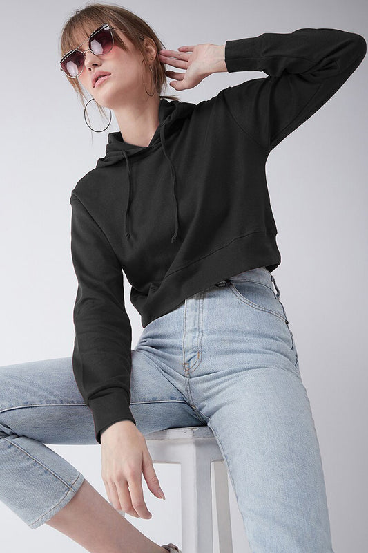 Miss Chase Cotton Crop Hoodie