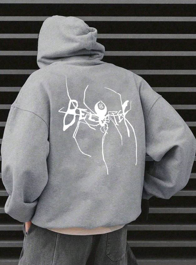 Spider Drawstring Hoodie