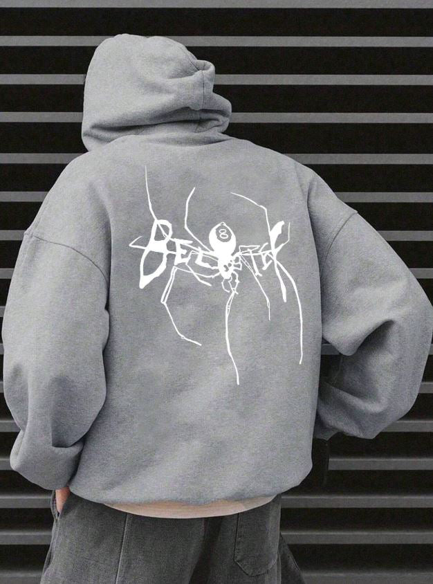 Spider Drawstring Hoodie