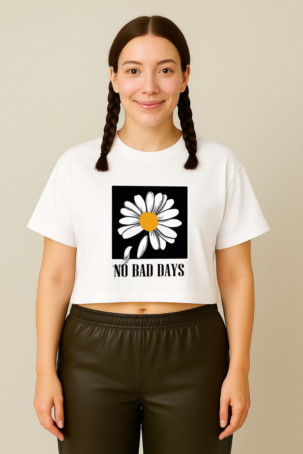 No Bad Days Daisy Crop Tee