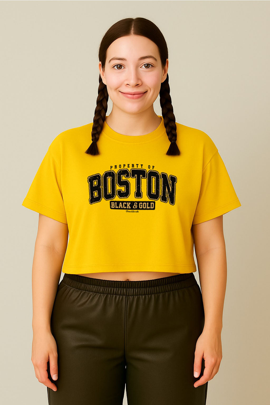 Boston Varsity Crop Tee