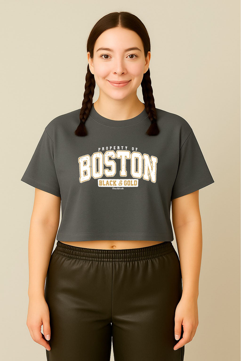 Boston Varsity Crop Tee