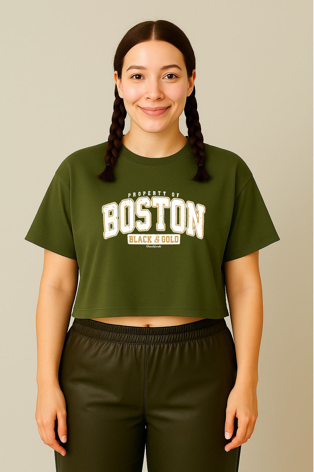 Boston Varsity Crop Tee