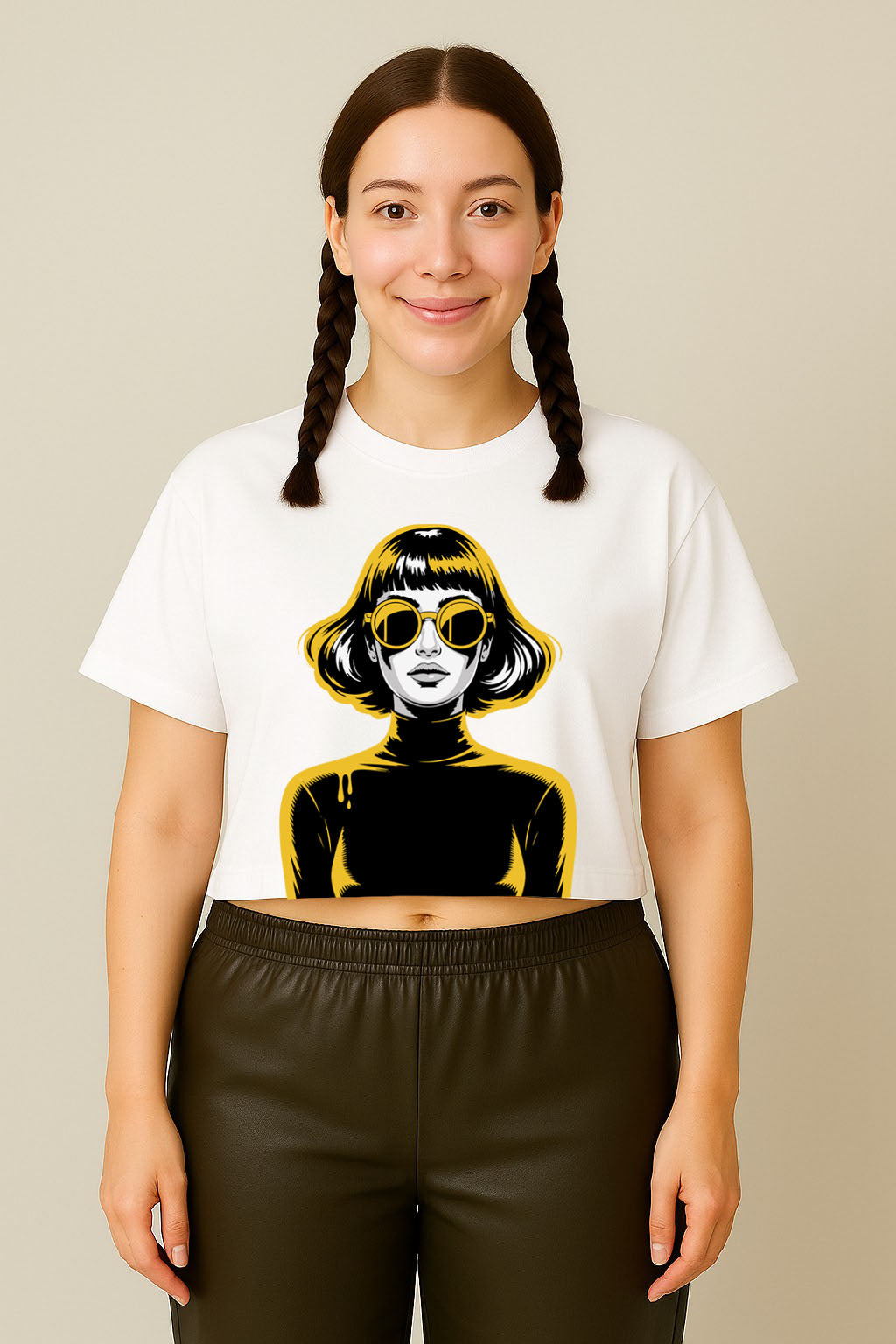 Bold Femme Graphic Crop Top Tee
