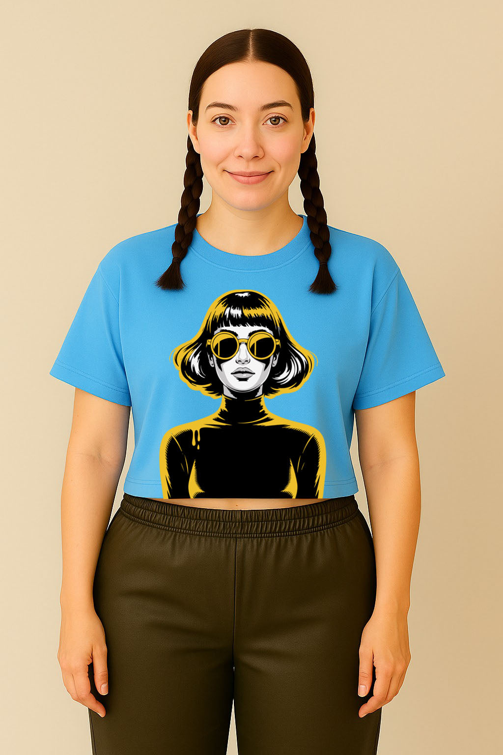 Bold Femme Graphic Crop Top Tee