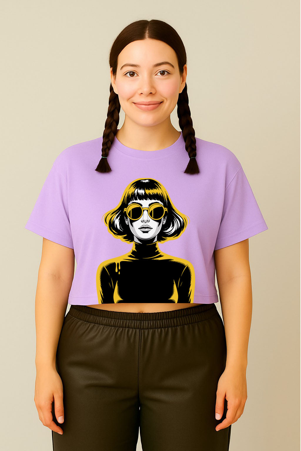 Bold Femme Graphic Crop Top Tee