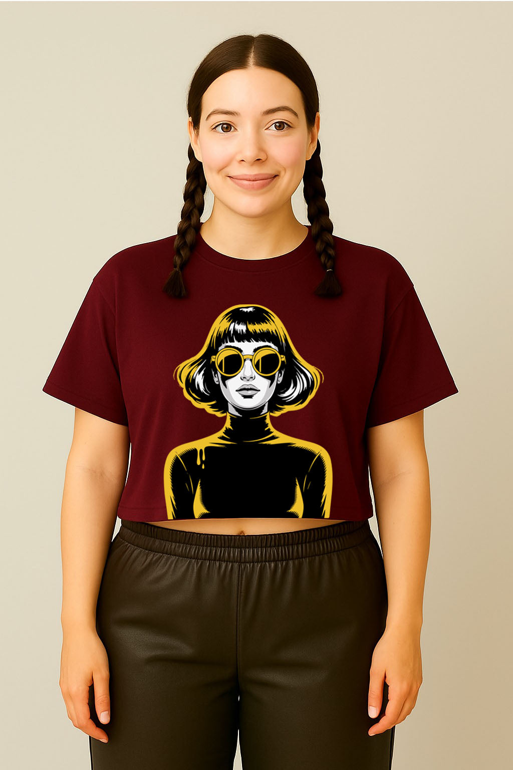 Bold Femme Graphic Crop Top Tee