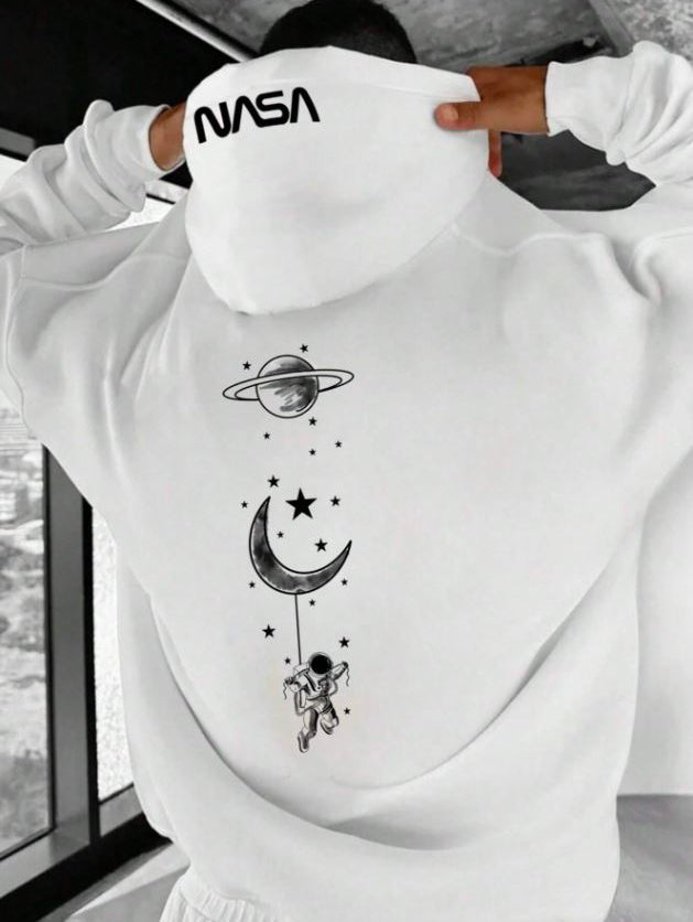 Moon and Planet NASA Hoodie