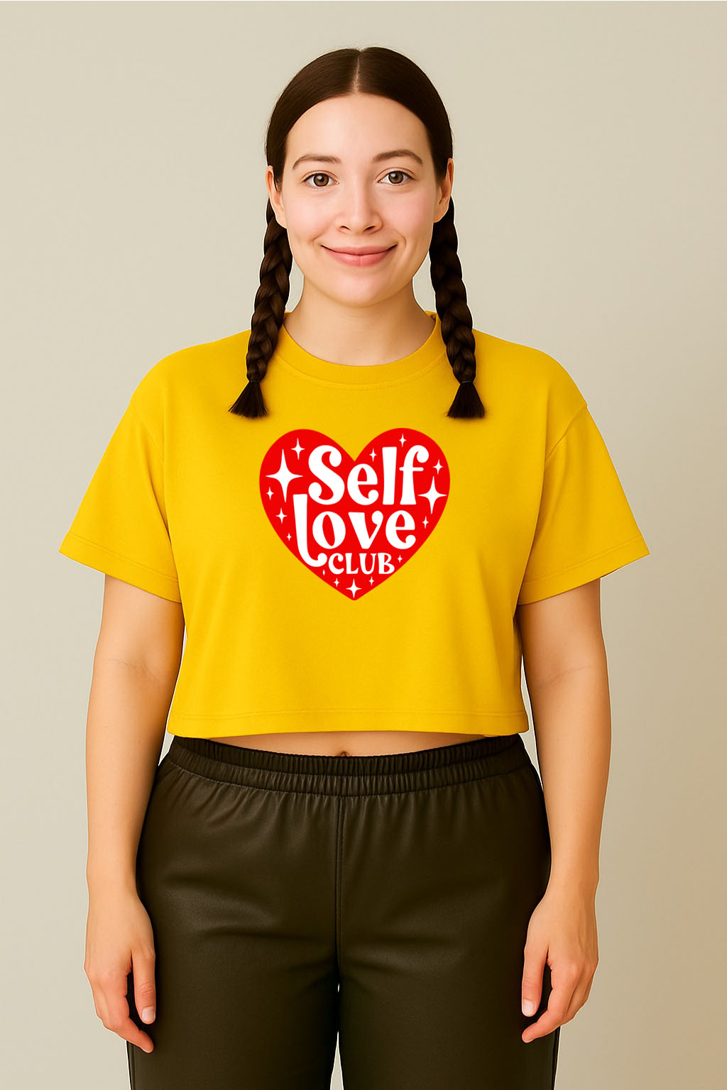 Self Love Club Crop Tee