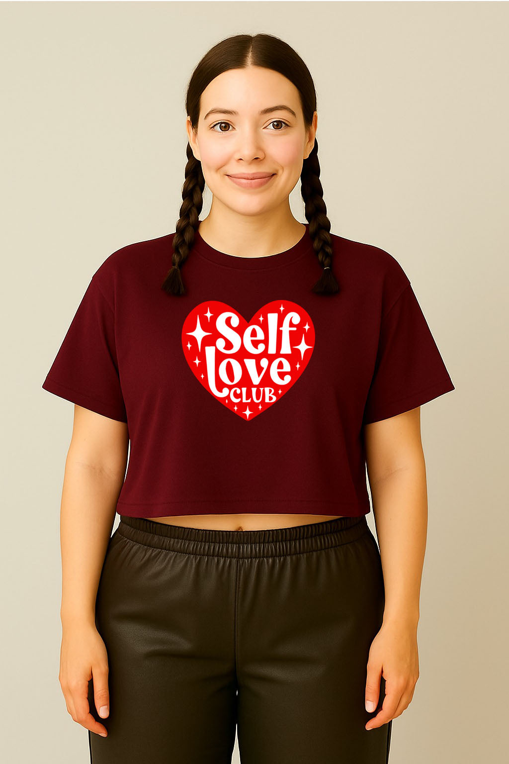 Self Love Club Crop Tee