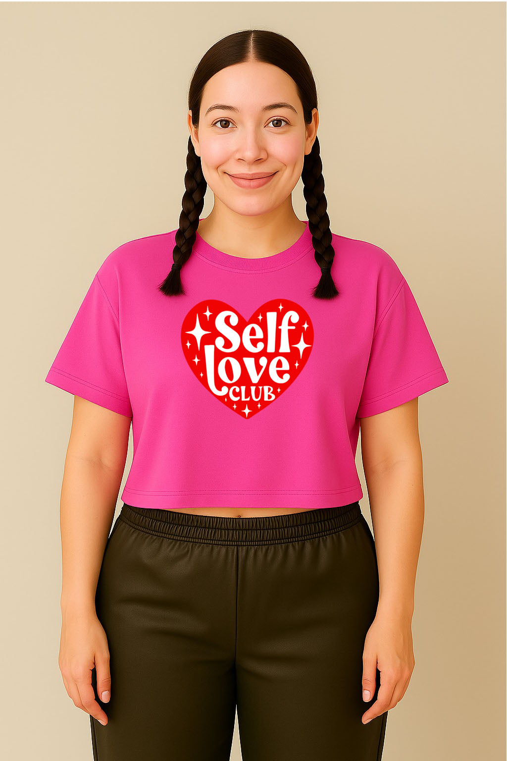 Self Love Club Crop Tee