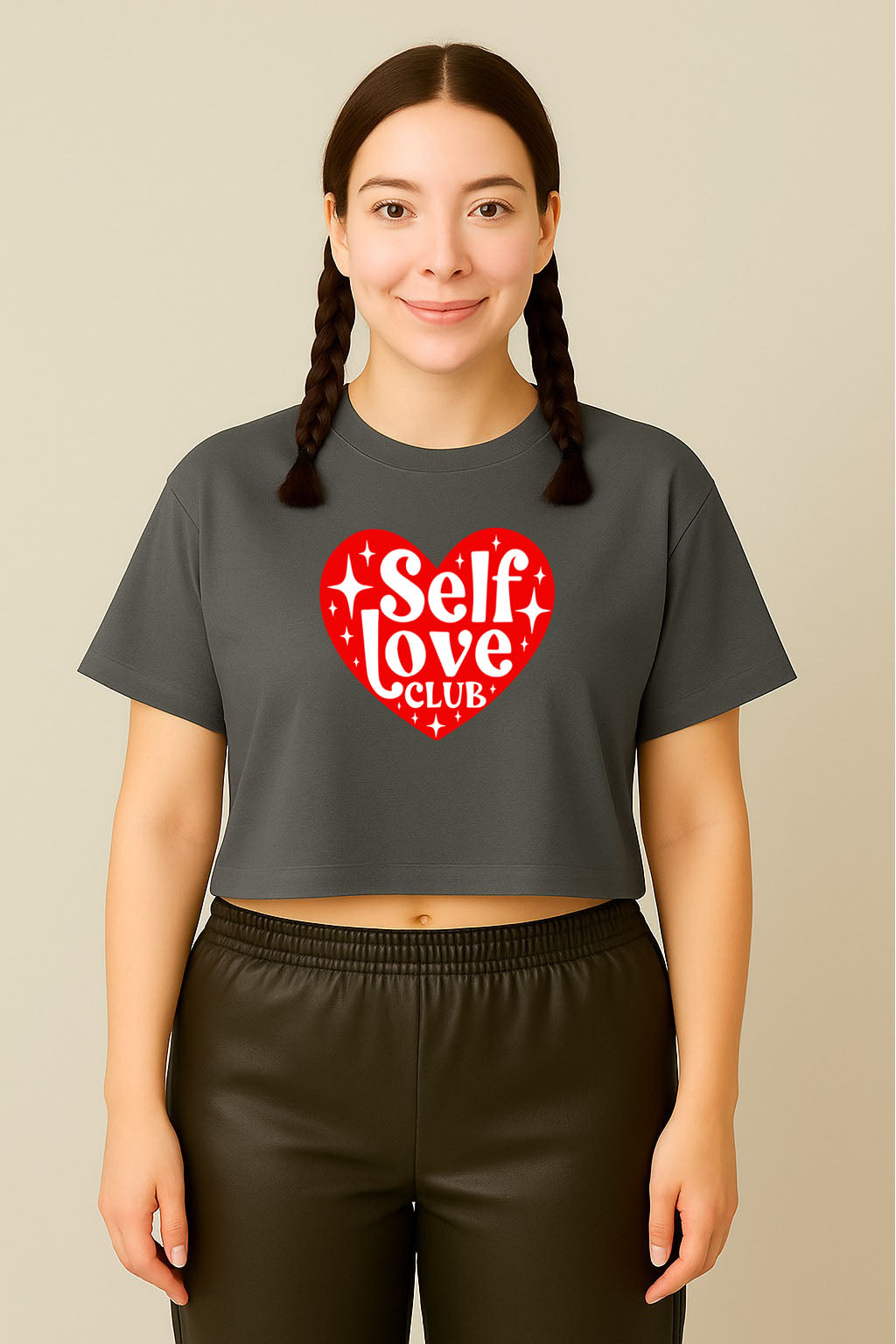 Self Love Club Crop Tee