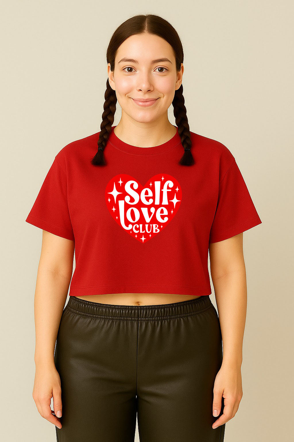 Self Love Club Crop Tee
